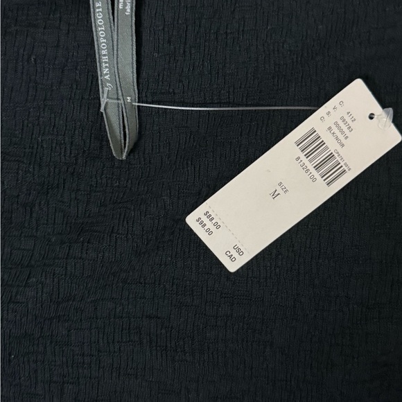 Anthropologie Black one shoulder shirt.  NWT - Picture 2 of 2